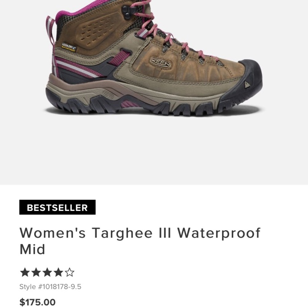 Size 11 Keen Waterproof Women’s Hiking Boot
